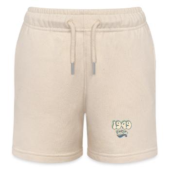 1949 Retro Geschenkidee - Kinder Organic Joggingshorts Mini Bolter von Stanley/Stella - Natur - Vorne