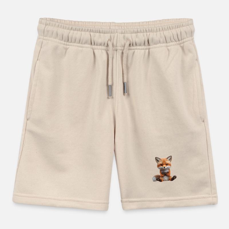 Fox grim 1 Kids Organic Sweat Shorts by Stanley/Stella