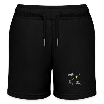 Elven Spell - Kids Organic Sweat Shorts by Stanley/Stella - black - Front
