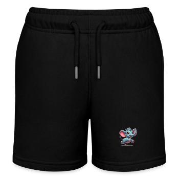 Cartoon Elephant - Kinder Organic Joggingshorts Mini Bolter von Stanley/Stella - Schwarz - Vorne