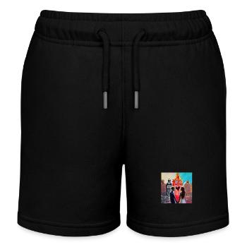 Sweethearts - Kinder Organic Joggingshorts Mini Bolter von Stanley/Stella - Schwarz - Vorne
