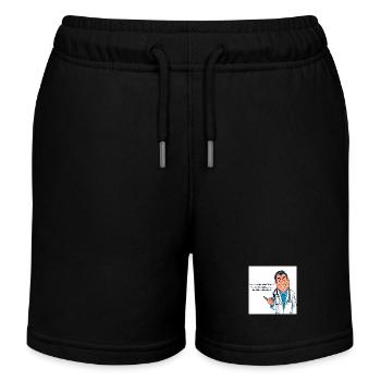 Funny Doctors - Kids Organic Sweat Shorts by Stanley/Stella - black - Front