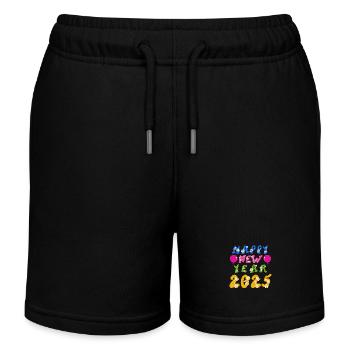 Happy New Year 2025 - Kinder Organic Joggingshorts Mini Bolter von Stanley/Stella - Schwarz - Vorne
