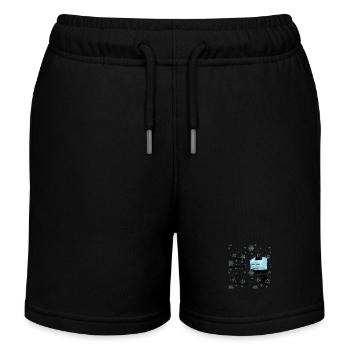Cold, Colder, Freeeezing, Me - Kids Organic Sweat Shorts by Stanley/Stella - black - Front