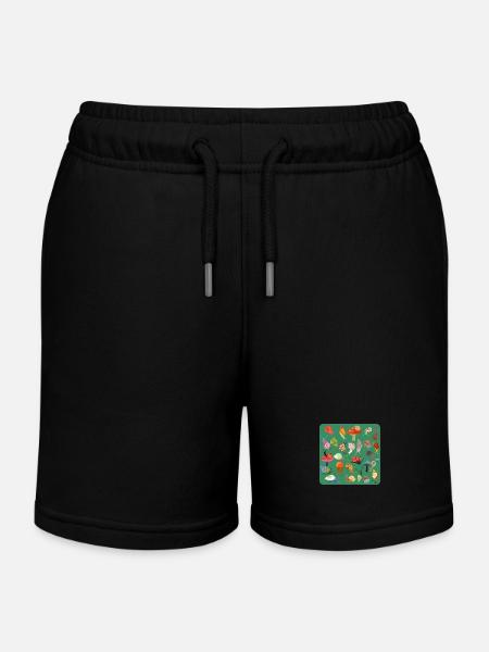 Bouquet d’escargots - Short de jogging enfant bio Stanley/Stella - noir