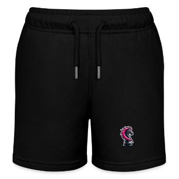 Schachfigur Springer Pferd Schach - Kinder Organic Joggingshorts Mini Bolter von Stanley/Stella - Schwarz - Vorne