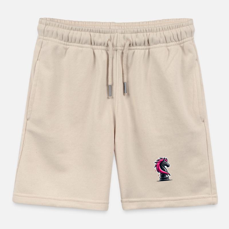 pièce d’échecs chevalier cheval échecs Short de jogging enfant bio Stanley/Stella