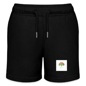 Buntes Gehirn - Kinder Organic Joggingshorts Mini Bolter von Stanley/Stella - Schwarz - Vorne