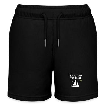 Voile - Short de jogging enfant bio Stanley/Stella - noir - Devant