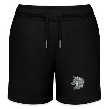 Wolf Tribal - Kinder Organic Joggingshorts Mini Bolter von Stanley/Stella - Schwarz - Vorne