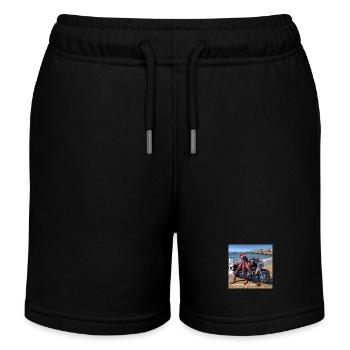 8aout 1733157923684 - Short de jogging enfant bio Stanley/Stella - noir - Devant