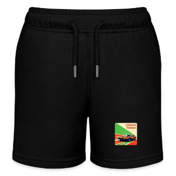 Klassischer italienischer Sportwagen - Kinder Organic Joggingshorts Mini Bolter von Stanley/Stella - Schwarz - Vorne