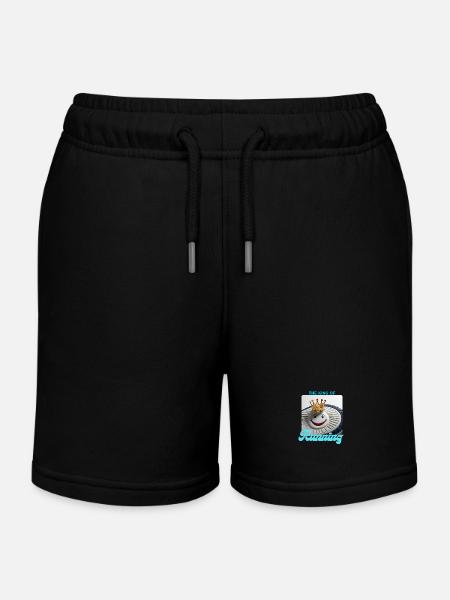 The king of running - Short de jogging enfant bio Stanley/Stella - noir