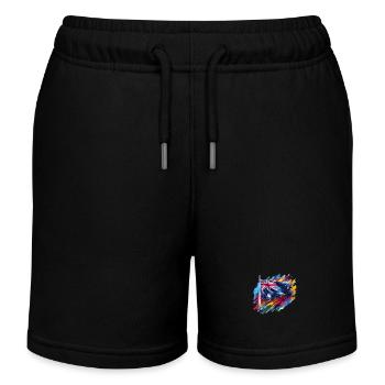 Australische Flagge in Farben - Kinder Organic Joggingshorts Mini Bolter von Stanley/Stella - Schwarz - Vorne