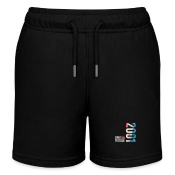 2001 Limitiertes Geburtstagsgeschenk 2001 - Kinder Organic Joggingshorts Mini Bolter von Stanley/Stella - Schwarz - Vorne