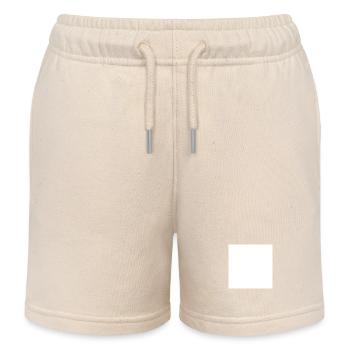 math joke design - Kinder Organic Joggingshorts Mini Bolter von Stanley/Stella - Natur - Vorne
