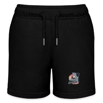 Grimpeur Par passion - Short de jogging enfant bio Stanley/Stella - noir - Devant