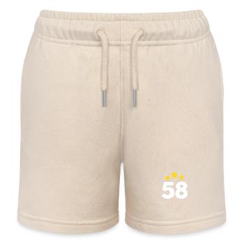58 ans étoile - cadeau 58e anniversaire - Short de jogging enfant bio Stanley/Stella - écru doux - Devant