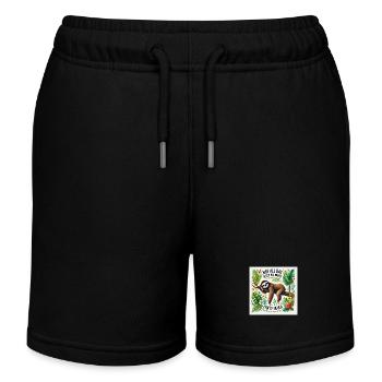 Nickerchen Den ganzen Tag schlafen die ganze Nacht Party nie - Kinder Organic Joggingshorts Mini Bolter von Stanley/Stella - Schwarz - Vorne
