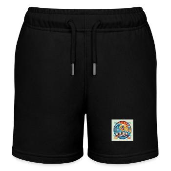 Surf paradise - Short de jogging enfant bio Stanley/Stella - noir - Devant