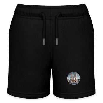 Notre Dame de Paris - Kinder Organic Joggingshorts Mini Bolter von Stanley/Stella - Schwarz - Vorne