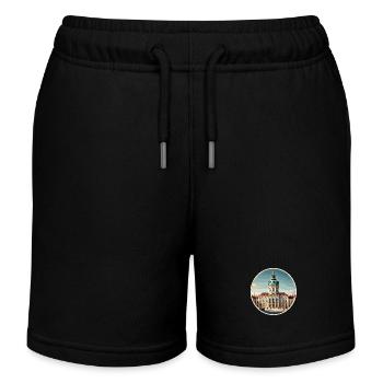 Schloss Charlottenburg - Kinder Organic Joggingshorts Mini Bolter von Stanley/Stella - Schwarz - Vorne