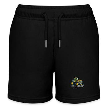 Traktor / Traktor / Traktor - Kinder Organic Joggingshorts Mini Bolter von Stanley/Stella - Schwarz - Vorne