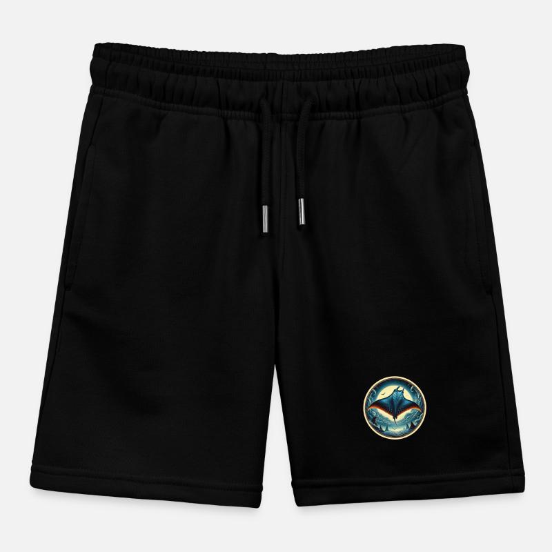 Ray Fish Kids Organic Sweat Shorts by Stanley/Stella