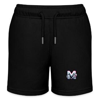 Niedliche Maus auf dem Buchstaben M - Kinder Organic Joggingshorts Mini Bolter von Stanley/Stella - Schwarz - Vorne