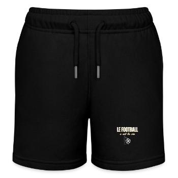 Fußball ist Leben - Kinder Organic Joggingshorts Mini Bolter von Stanley/Stella - Schwarz - Vorne