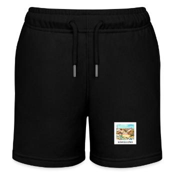 Barcelona Park Güell - Kinder Organic Joggingshorts Mini Bolter von Stanley/Stella - Schwarz - Vorne