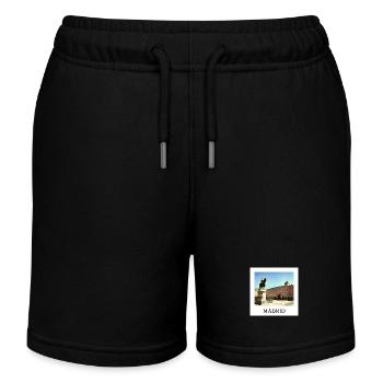 Madrid Plaza Mayor - Short de jogging enfant bio Stanley/Stella - noir - Devant