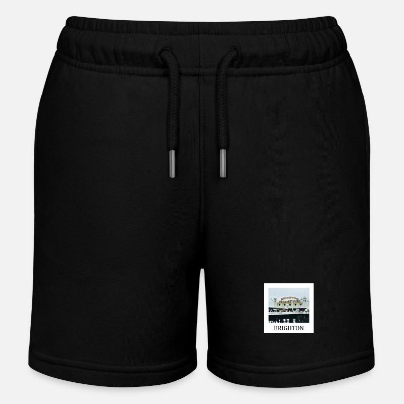 Brighton - Kids Organic Sweat Shorts by Stanley/Stella - black