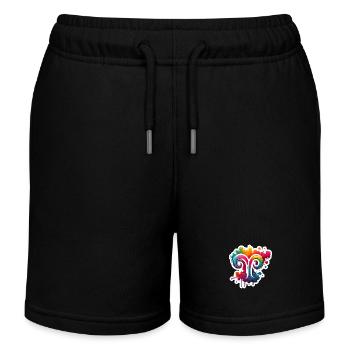 Couleur du zodiaque : Bélier - Short de jogging enfant bio Stanley/Stella - noir - Devant