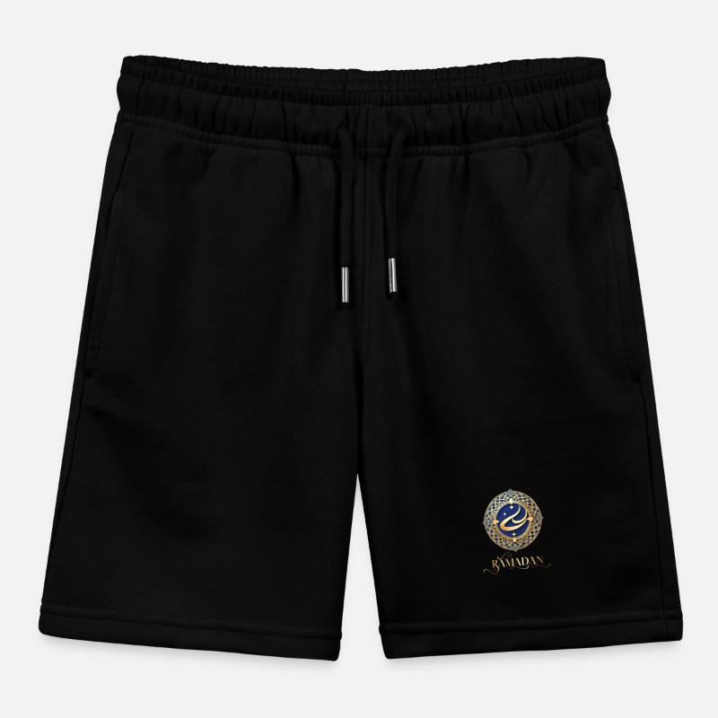 Ramadan Gift Idea Eid Mubarak Islam Kids Organic Sweat Shorts by Stanley/Stella
