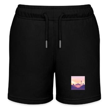 Berlin - Kinder Organic Joggingshorts Mini Bolter von Stanley/Stella - Schwarz - Vorne