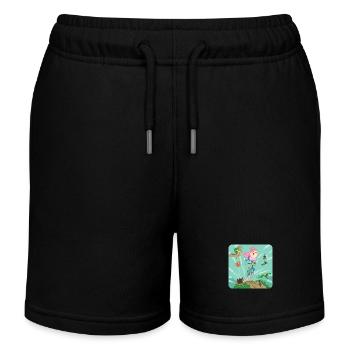 envol - Short de jogging enfant bio Stanley/Stella - noir - Devant