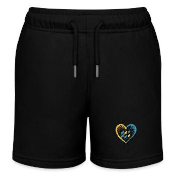 Diagramm des Down-Syndroms der Herzschleife - Kinder Organic Joggingshorts Mini Bolter von Stanley/Stella - Schwarz - Vorne