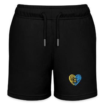 Diagramm des Down-Syndroms der Herzschleife - Kinder Organic Joggingshorts Mini Bolter von Stanley/Stella - Schwarz - Vorne