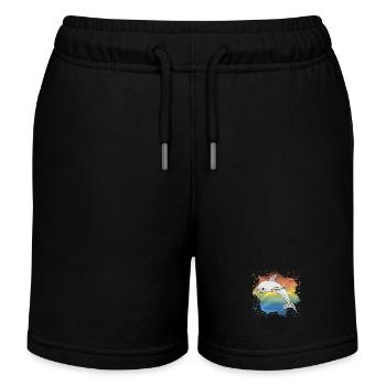 Dolphin - Kids Organic Sweat Shorts by Stanley/Stella - black - Front