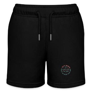 Créateur de chemin - Short de jogging enfant bio Stanley/Stella - noir - Devant