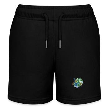 Papageien, die über den Dschungel fliegen - Kinder Organic Joggingshorts Mini Bolter von Stanley/Stella - Schwarz - Vorne