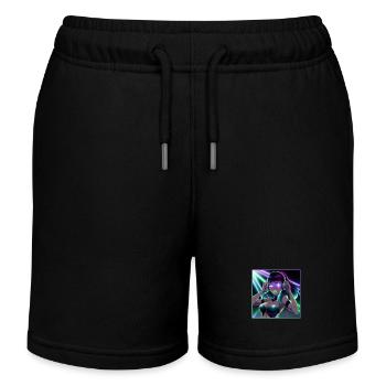Partygirl - Kinder Organic Joggingshorts Mini Bolter von Stanley/Stella - Schwarz - Vorne