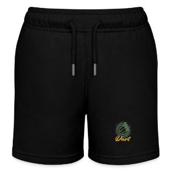 Darts Dart Spruch Wurfspieß Sport Geschenkidee - Kinder Organic Joggingshorts Mini Bolter von Stanley/Stella - Schwarz - Vorne