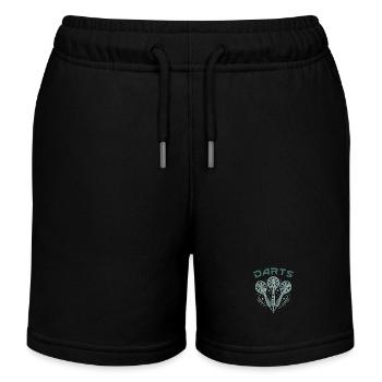 Geschenk Spruch Darts Wurfspieß Sport Geschenkidee - Kinder Organic Joggingshorts Mini Bolter von Stanley/Stella - Schwarz - Vorne