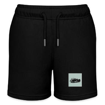 Feuerwehrauto: Schnell, stark und im Einsatz - Kinder Organic Joggingshorts Mini Bolter von Stanley/Stella - Schwarz - Vorne