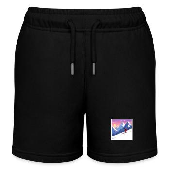 Découvrez la beauté de la montagne : Ski - Short de jogging enfant bio Stanley/Stella - noir - Devant