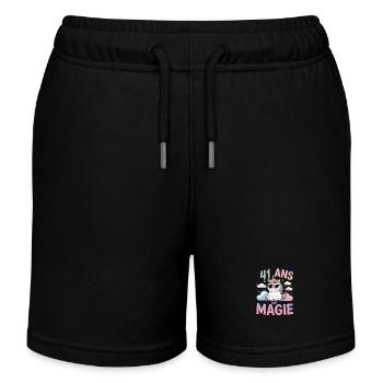 41 ans de magie - Short de jogging enfant bio Stanley/Stella - noir - Devant
