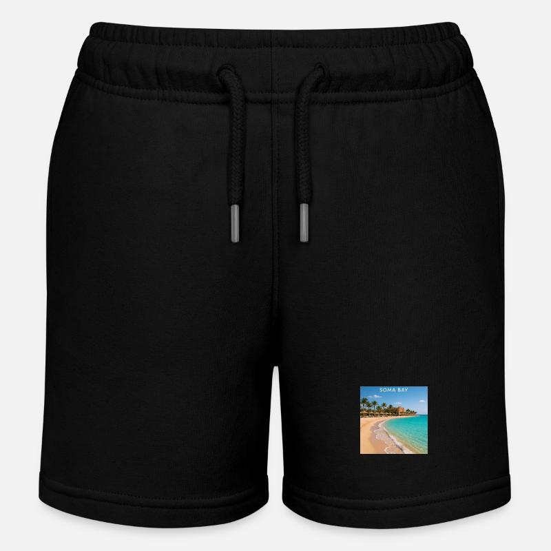 Égypte Baie de Soma - Short de jogging enfant bio Stanley/Stella - noir