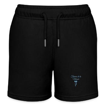 Témoin de la mariée noeud bleu - Short de jogging enfant bio Stanley/Stella - noir - Devant
